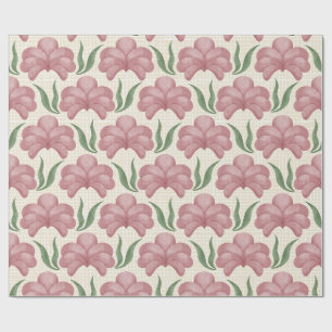 Verstaubte Rose Flora Geschenkpapier