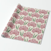 Verstaubte Rose Flora Geschenkpapier (Ungerollt)