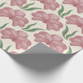 Verstaubte Rose Flora Geschenkpapier (Ecke)