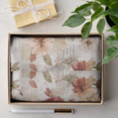 Verstaubte Rosen Herbstblumen Seidenpapier (Geschenk)