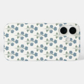 Verstaubtes Denim & Pfirsich-Küstenbotanik Case-Mate iPhone Hülle (Rückseite (Horizontal))