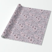 Verstaubtes Lavendel-Blumenmuster Geschenkpapier (Ungerollt)