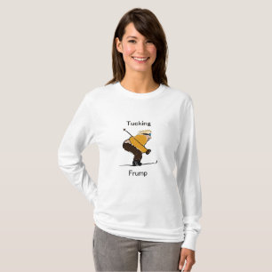 Verstauen langen T - Shirt die Hülse der