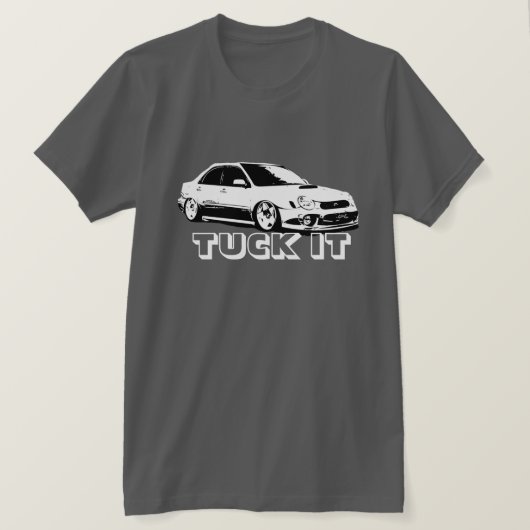 Verstauen Sie es Stanced Subaru Wrx WTI-vektorbild T-Shirt (Design vorne)