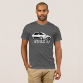 Verstauen Sie es Stanced Subaru Wrx WTI-vektorbild T-Shirt (Vorne ganz)