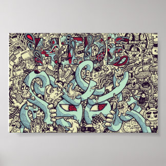 Versteck dich! Pop Art Poster! Poster