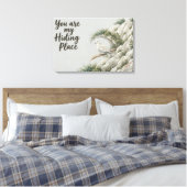 Versteck - Psalm 32:7 Leinwanddruck (Insitu (Schlafzimmer))