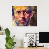 Verstecke dich nicht hinter dir. Sei deine wahre S Poster (Heimbüro)