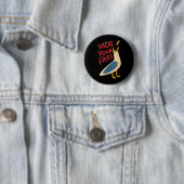 Verstecke Pommes Frites Lustiges Meme Möwe Männer Button (Beispiel)