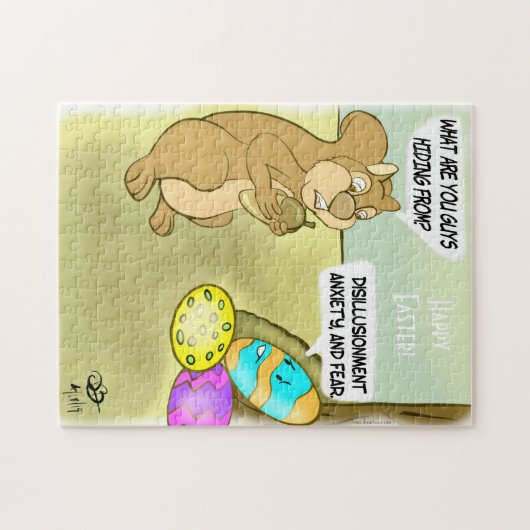 Verstecken des Osterjigsaw-Puzzles Puzzle (Horizontal)