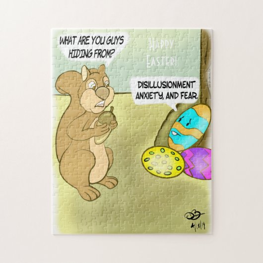 Verstecken des Osterjigsaw-Puzzles Puzzle (Vertikal)