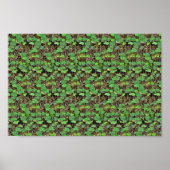 Verstecken im Kleeblatt - Versteckter 3D-Druck Poster (Vorne)