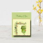 Verstecken in der Grüße-Karte Karte (Gelbe Blume)