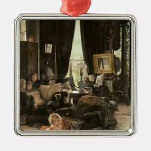 Verstecken James Tissots , c.1880-82 Silbernes Ornament