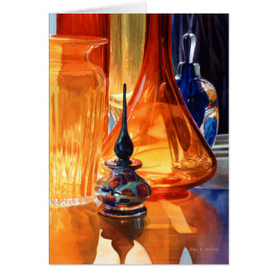 "Verstecken-" Kunst-Glas-Aquarell
