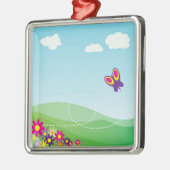 VERSTECKEN MIT SCHALTFLÄCHE UND BLUME ORNAMENT AUS METALL (Links)