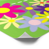VERSTECKEN MIT SCHALTFLÄCHE UND BLUME POSTER (Ecke)