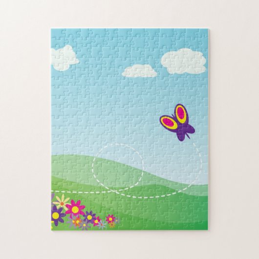 VERSTECKEN MIT SCHALTFLÄCHE UND BLUME PUZZLE (Vertikal)