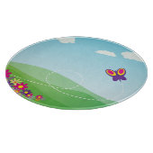 VERSTECKEN MIT SCHALTFLÄCHE UND BLUME SCHNEIDEBRETT (Ecke)