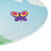 VERSTECKEN MIT SCHALTFLÄCHE UND BLUME SCHNEIDEBRETT (Ecke)