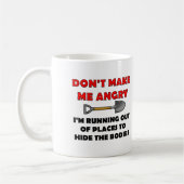 Verstecken Sie die Leichen Funny Mug Kaffeetasse (Links)