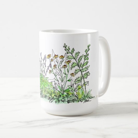 Verstecken Sie sich in den Blumen Kaffeetasse (VorderseiteRechts)