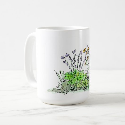 Verstecken Sie sich in den Blumen Kaffeetasse (Vorderseite Links)