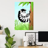 Verstecken von Zebra Poster (Heimbüro)