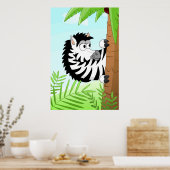 Verstecken von Zebra Poster (Küche)