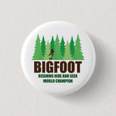 Verstecken-Weltmeister Bigfoots Sasquatch Button (Vorderseite)