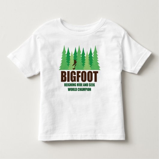 Verstecken-Weltmeister Bigfoots Sasquatch Kleinkind T-shirt (Vorderseite)