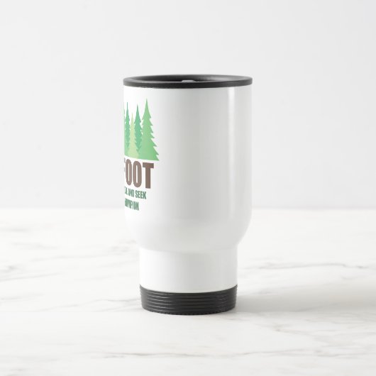 Verstecken-Weltmeister Bigfoots Sasquatch Reisebecher (Mittel)