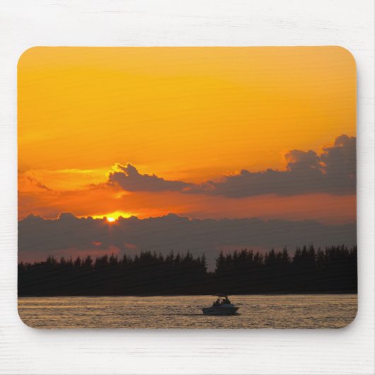 Versteckender Sonnenuntergang Mousepad (Vorne)