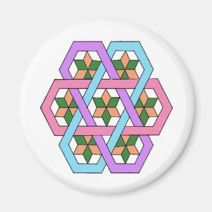 Versteckender Sterne Rangoli Magnet