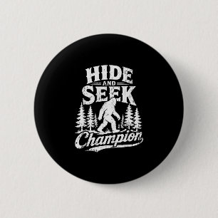 Versteckspiel-Champion Bigfoot Sasquatch Vintage Button