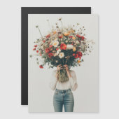 Versteckt hinter den Blüten Magneteinladung (Vorne/Hinten)