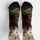 "Versteckt in Bush: Eine Aussie Wombat im Wilden" Socken (Oben)