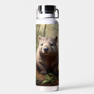 "Versteckt in Bush: Eine Aussie Wombat im Wilden" Trinkflasche
