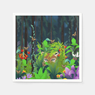 versteckt in den Folien Serviette