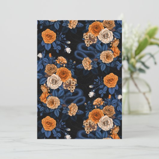 Versteckt in den Rose, orange und blau (Stehend Vorderseite)