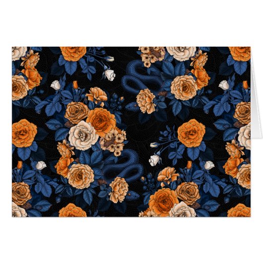 Versteckt in den Rose, orange und blau (Vorderseite (Horizontal))