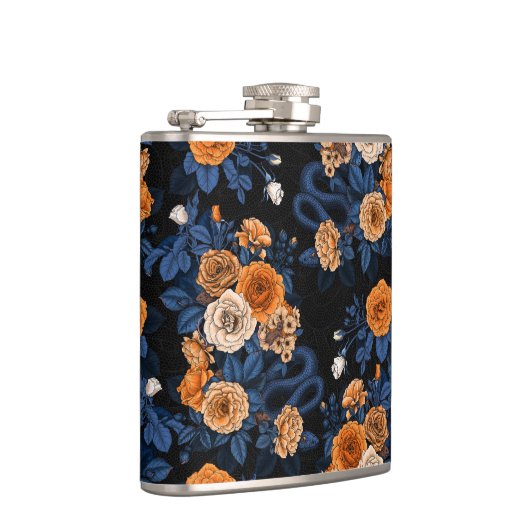 Versteckt in den Rose, orange und blau Flachmann (Rechts)