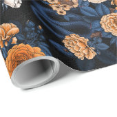 Versteckt in den Rose, orange und blau Geschenkpapier (Rolleneckpunkt)