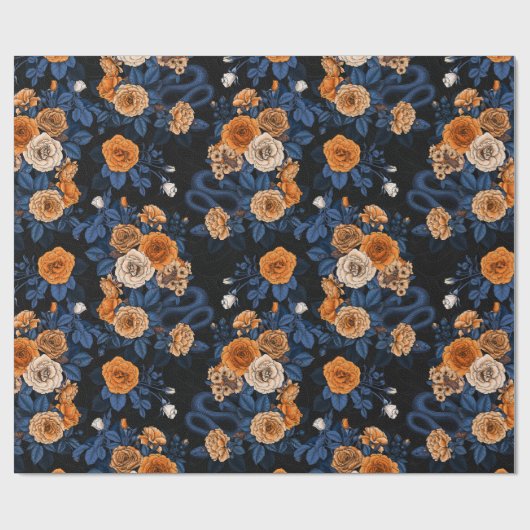 Versteckt in den Rose, orange und blau Geschenkpapier (Flach)