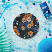 Versteckt in den Rose, orange und blau Pappteller (Party)