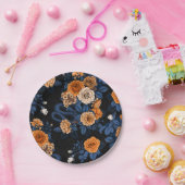 Versteckt in den Rose, orange und blau Pappteller (Party)