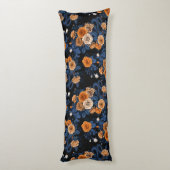 Versteckt in den Rose, orange und blau Seitenschläferkissen (Rückseite (Vertikal))