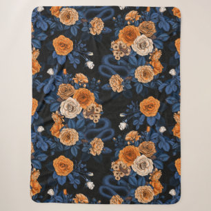 Versteckt in den Rose, orange und blau Sherpadecke