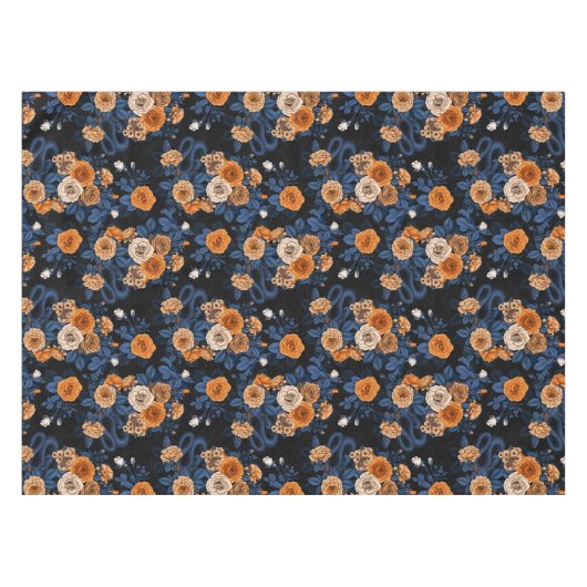 Versteckt in den Rose, orange und blau Tischdecke (Vorderseite (Horizontal))