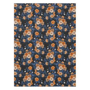 Versteckt in den Rose, orange und blau Tischdecke